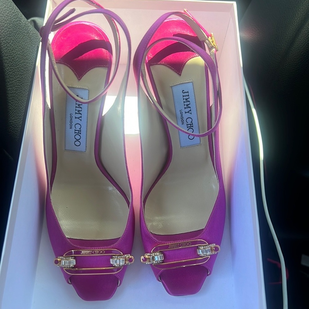 Jimmy choo open toe heels